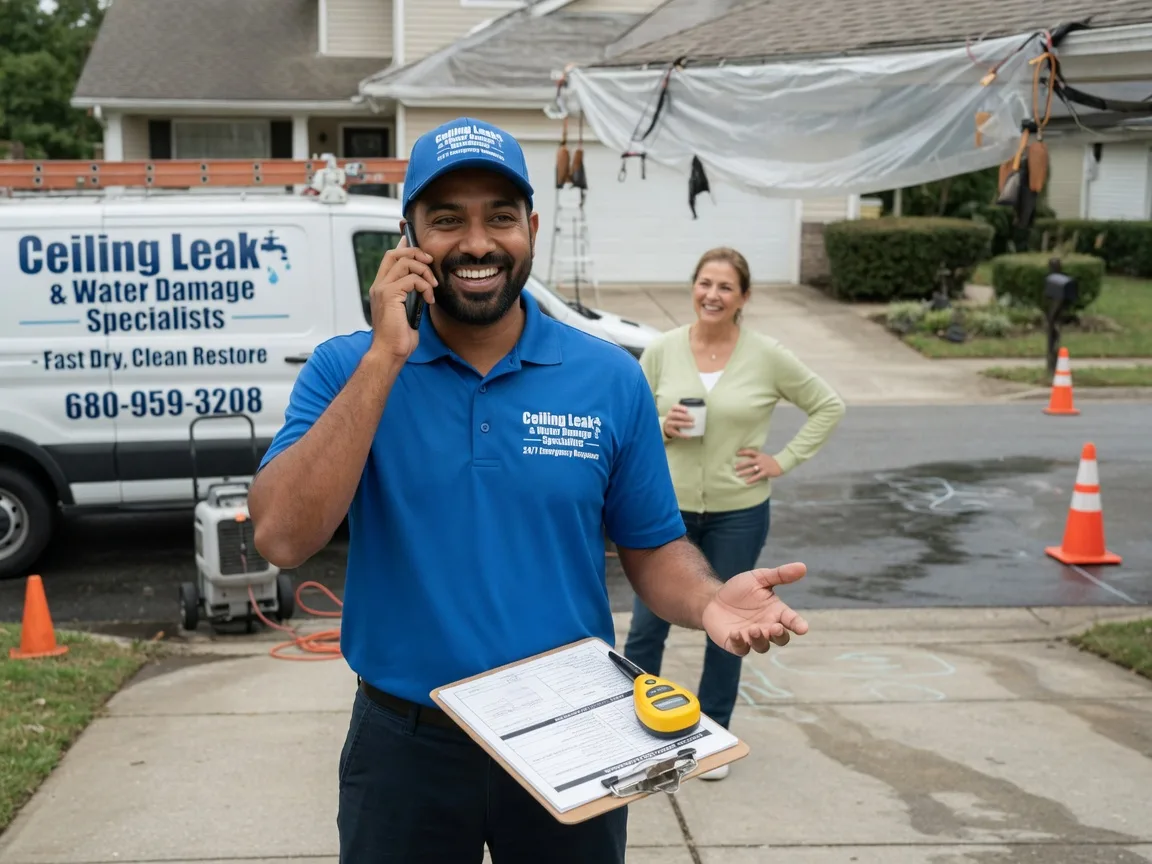 Ceiling Leak Cleanup Dallas City, IL FAQs